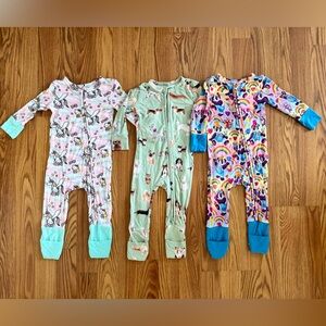POSH PEANUT Convertible PJ Sleeper Bundle 6-9M